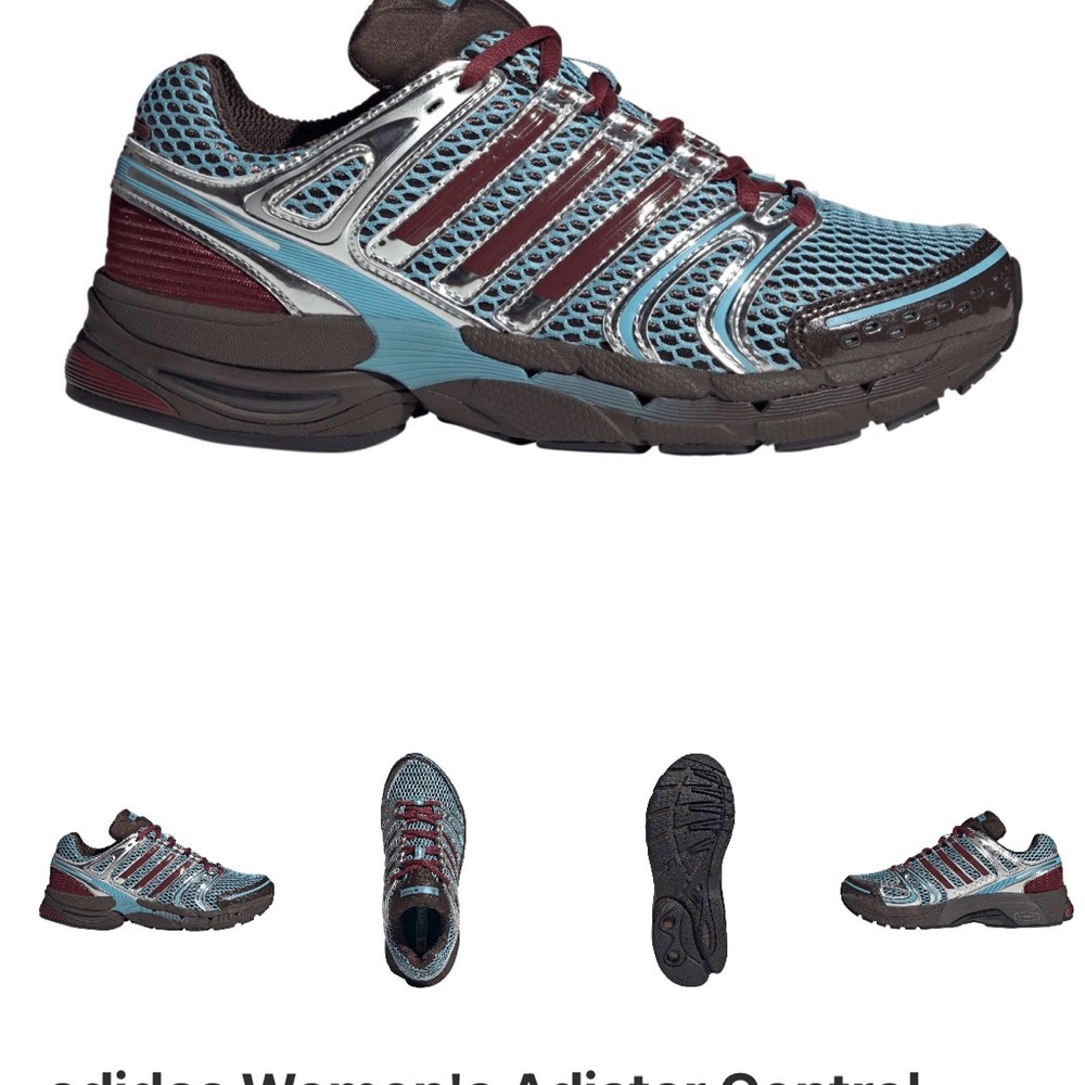 Adidas Adistar Control 5 Women’s Size 8 Y2K Retro Running Shoes Blue Burgundy